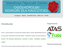 Tablet Screenshot of konkurs.atas.pl